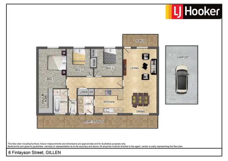 Floorplan of Homely house listing, 6 Finlayson Street, Gillen NT 870