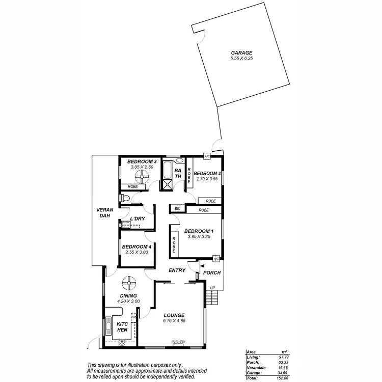 Floorplan of Homely house listing, 42 Warrandee Drive, Modbury North SA 5092
