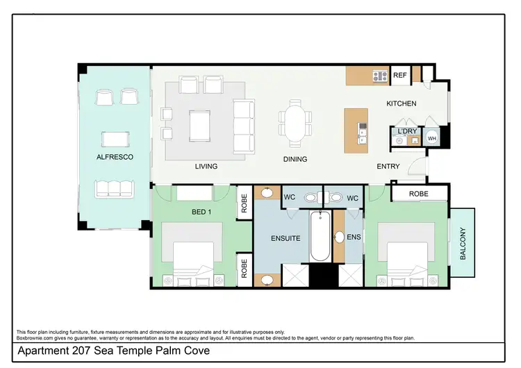 Floorplan of Homely apartment listing, Apartment 207/5 Triton Street, Palm Cove QLD 4879