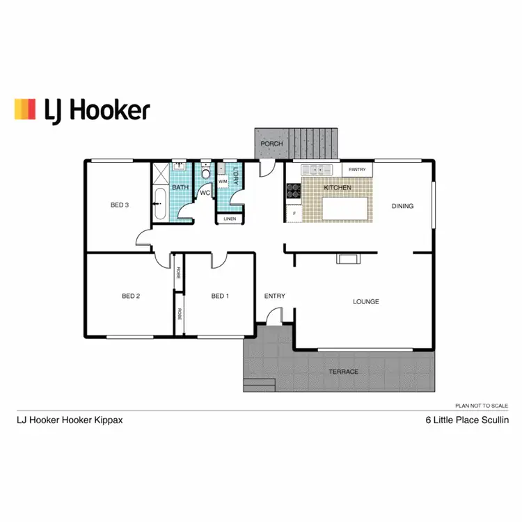 Floorplan of Homely house listing, 6 Little Place, Scullin ACT 2614