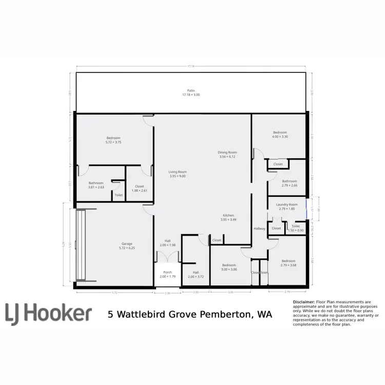 Floorplan of Homely house listing, 5 Wattlebird Grove, Pemberton WA 6260