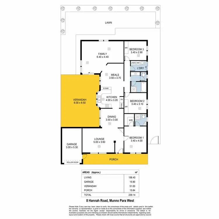 Floorplan of Homely house listing, 8 Hannah Road, Munno Para West SA 5115