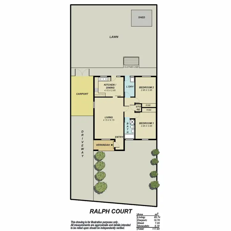 Floorplan of Homely house listing, 8 Ralph Court, Parafield Gardens SA 5107