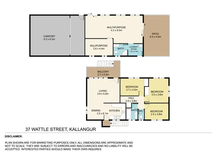 Floorplan of Homely house listing, 37 Wattle Street, Kallangur QLD 4503