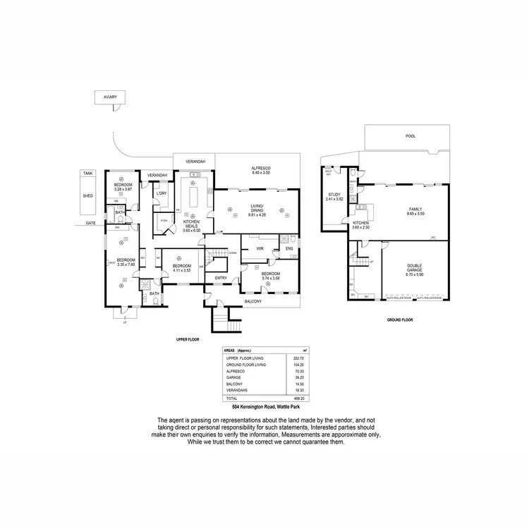 Floorplan of Homely house listing, 504 Kensington Road, Wattle Park SA 5066