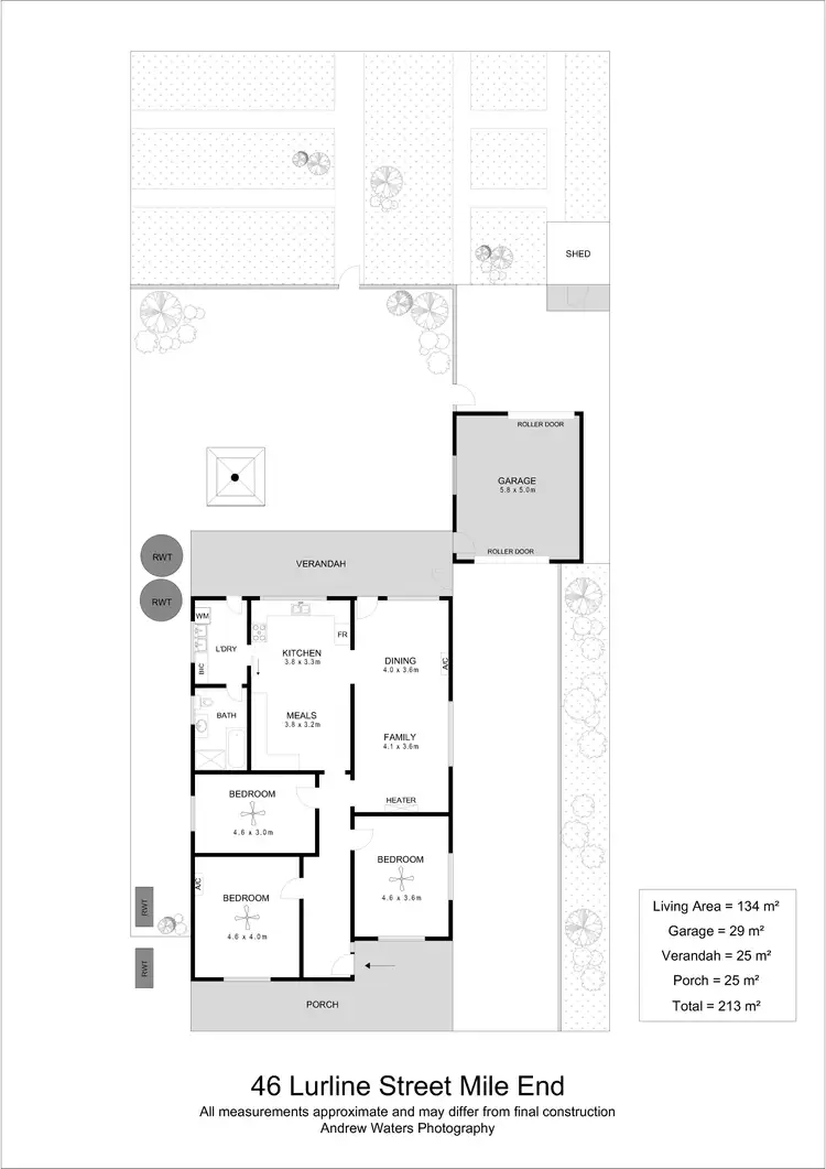Floorplan of Homely house listing, 46 Lurline Street, Mile End SA 5031