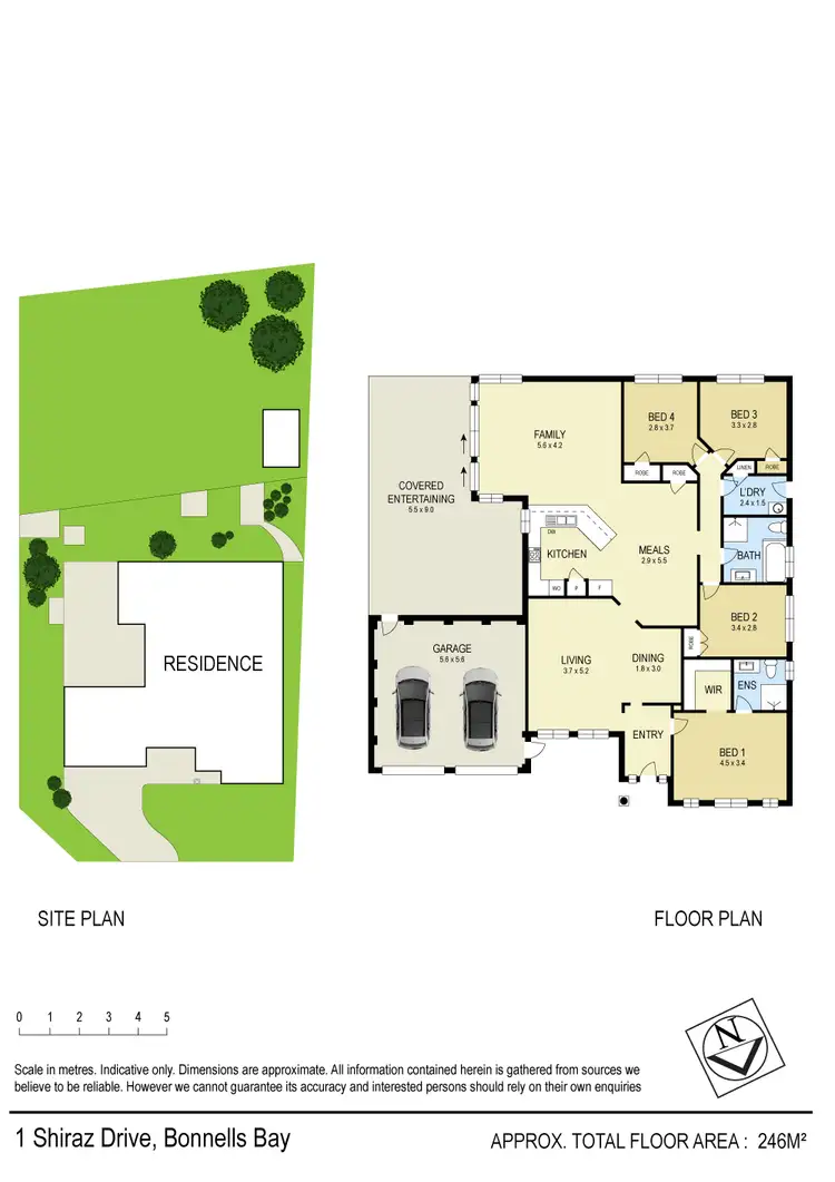 Floorplan of Homely house listing, 1 Shiraz Drive, Bonnells Bay NSW 2264