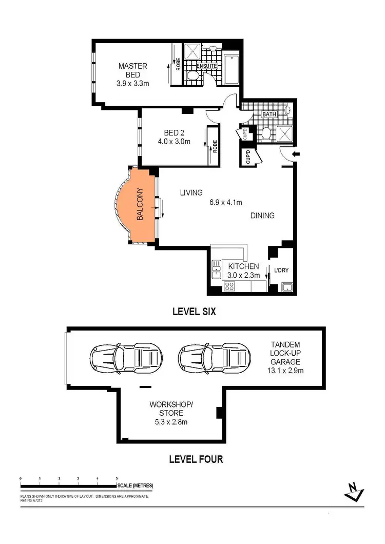 Floorplan of Homely apartment listing, 445/83-93 Dalmeny Avenue, Rosebery NSW 2018