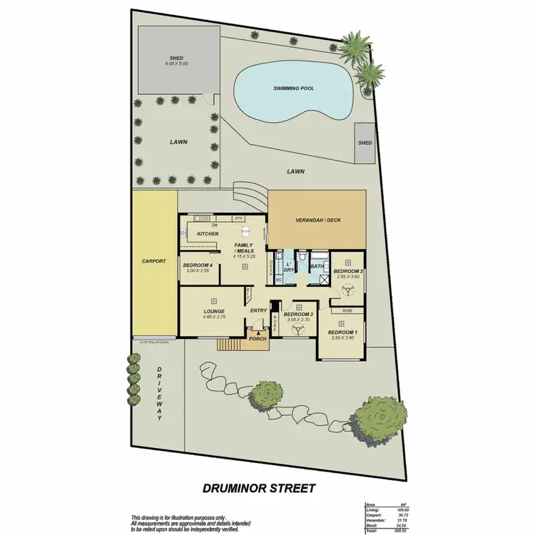 Floorplan of Homely house listing, 10 Druminor Street, Modbury North SA 5092