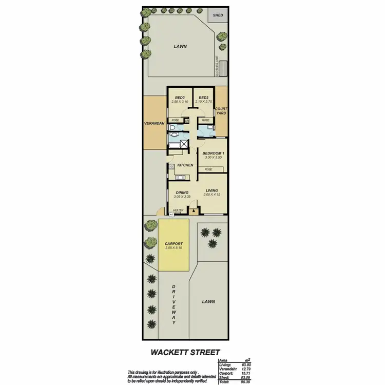Floorplan of Homely house listing, 13A Wackett Street, Modbury Heights SA 5092