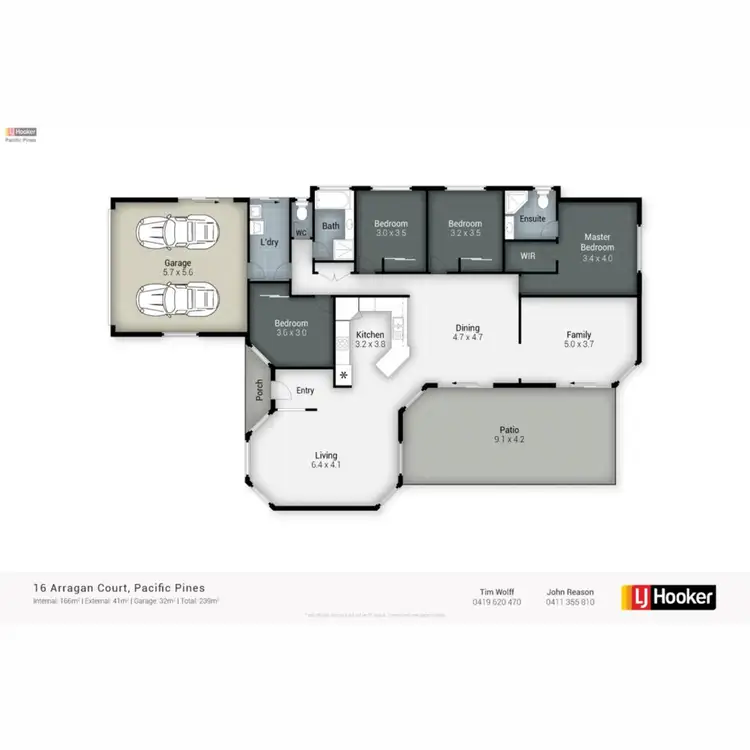 Floorplan of Homely house listing, 16 Arragan Court, Pacific Pines QLD 4211