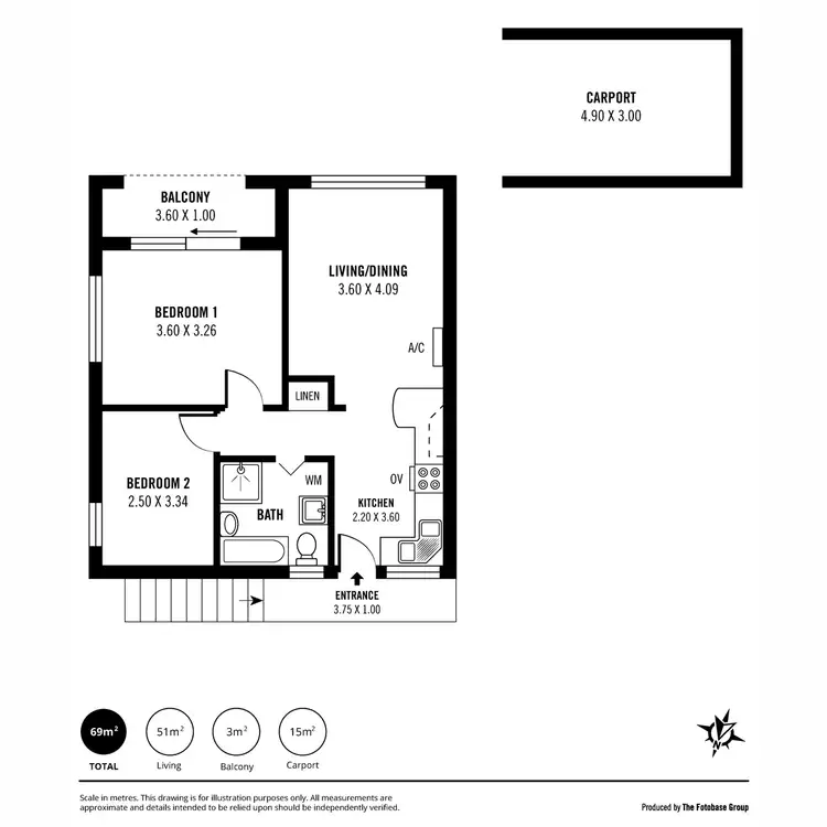 Floorplan of Homely unit listing, 4/9 Regent Place, Kensington SA 5068