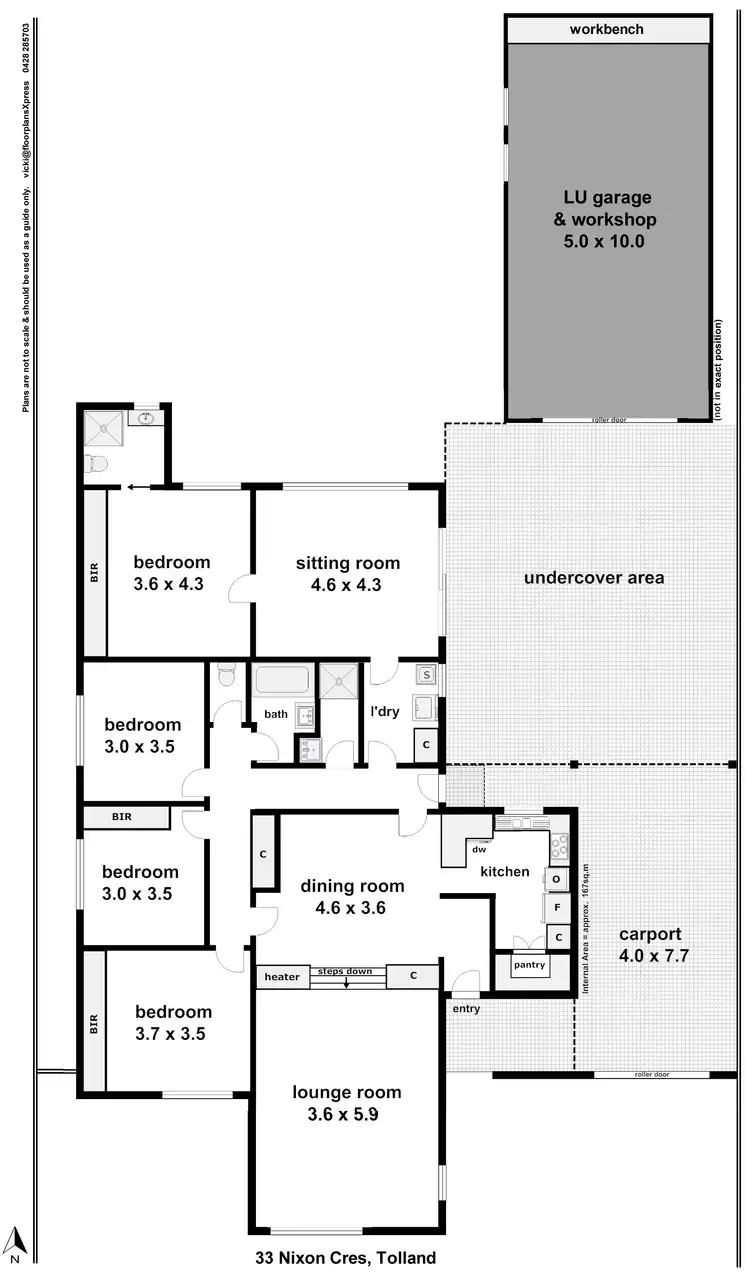 Floorplan of Homely house listing, 33 Nixon Crescent, Tolland NSW 2650