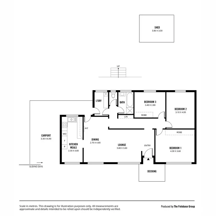 Floorplan of Homely house listing, 8 Dene Road, Highbury SA 5089