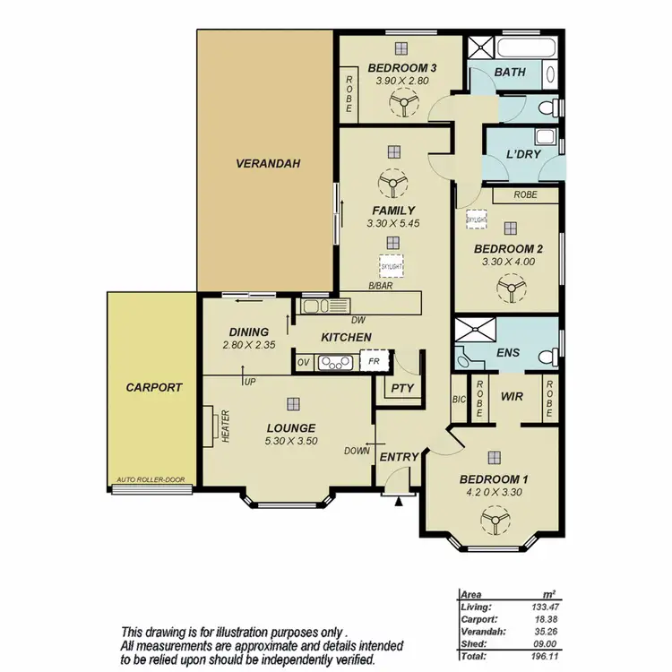 Floorplan of Homely house listing, 1 Dixon Court, Golden Grove SA 5125