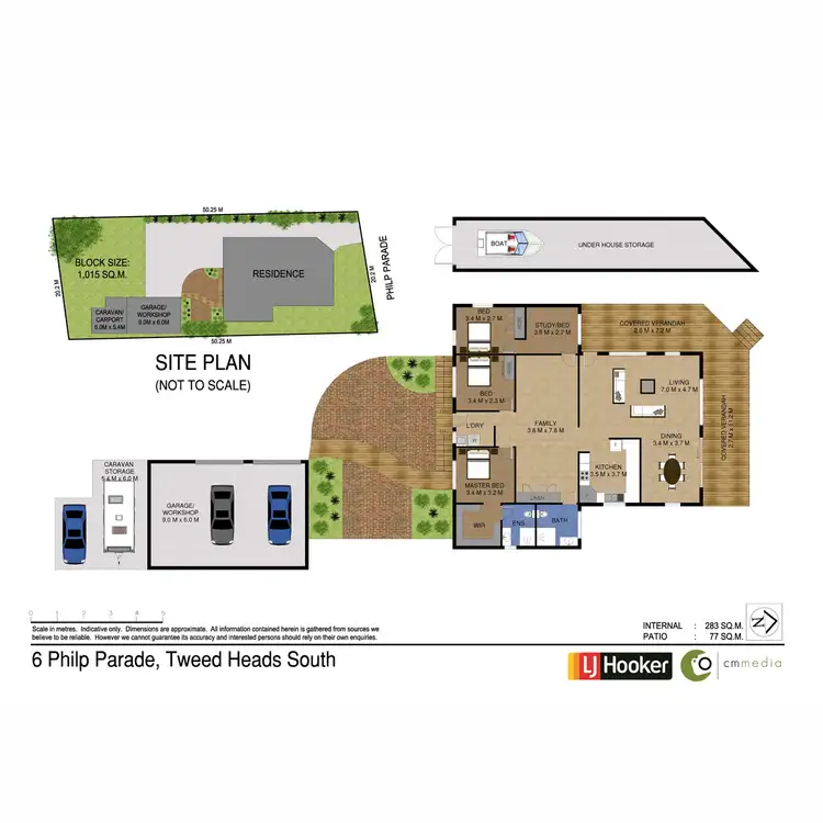 Floorplan of Homely house listing, 6 Philp Parade, Tweed Heads South NSW 2486