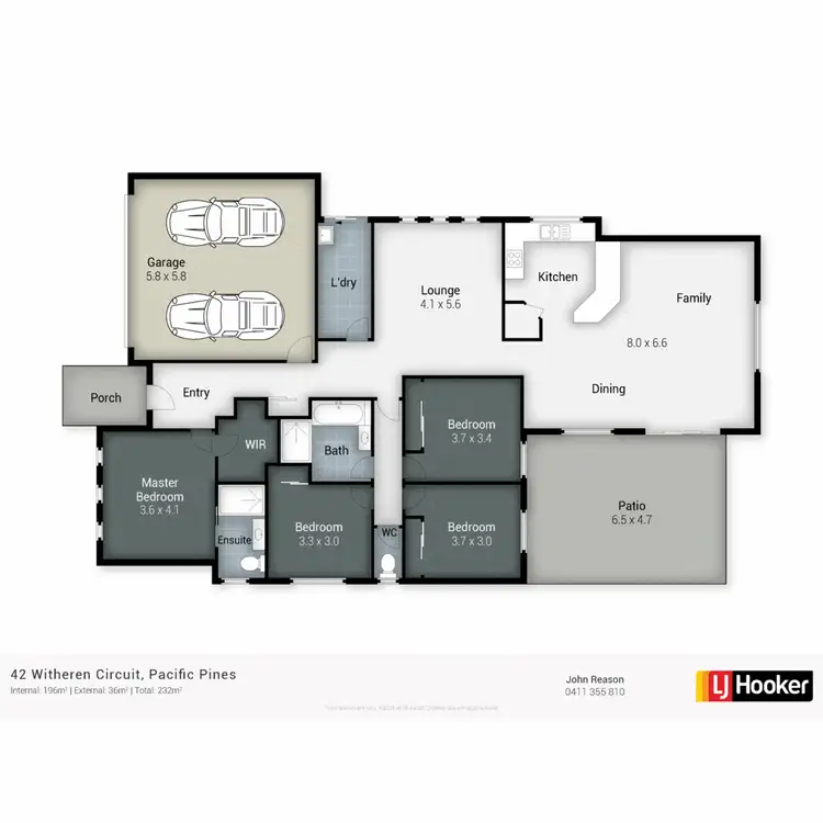 Floorplan of Homely house listing, 42 Witheren Circuit, Pacific Pines QLD 4211