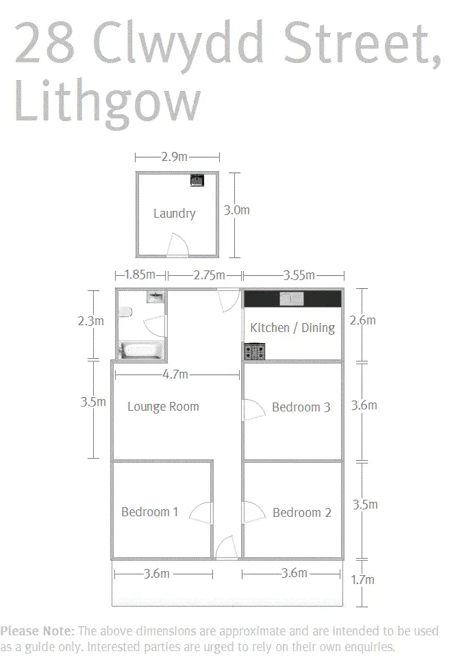Floorplan of Homely house listing, 28 Clwydd Street, Lithgow NSW 2790