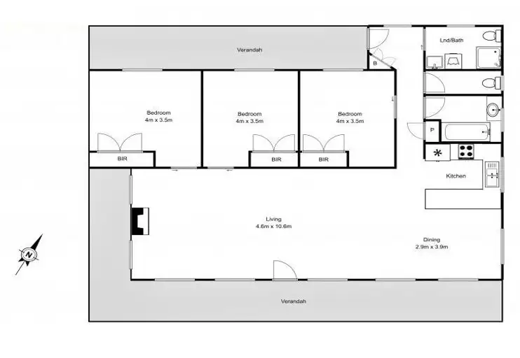 Floorplan of Homely house listing, 28 Johnson Place, Surf Beach NSW 2536