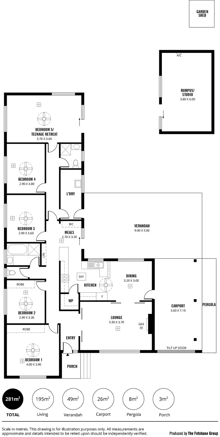 Floorplan of Homely house listing, 16 Carnarvon Avenue, Redwood Park SA 5097