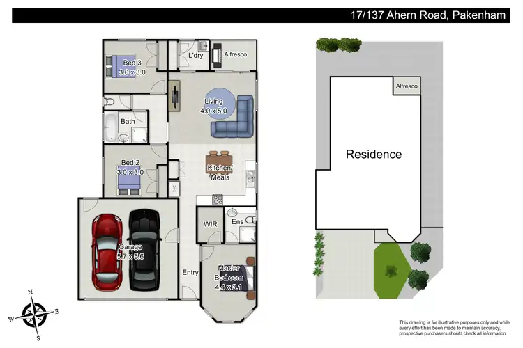 Floorplan of Homely unit listing, 17/137 Ahern Road, Pakenham VIC 3810