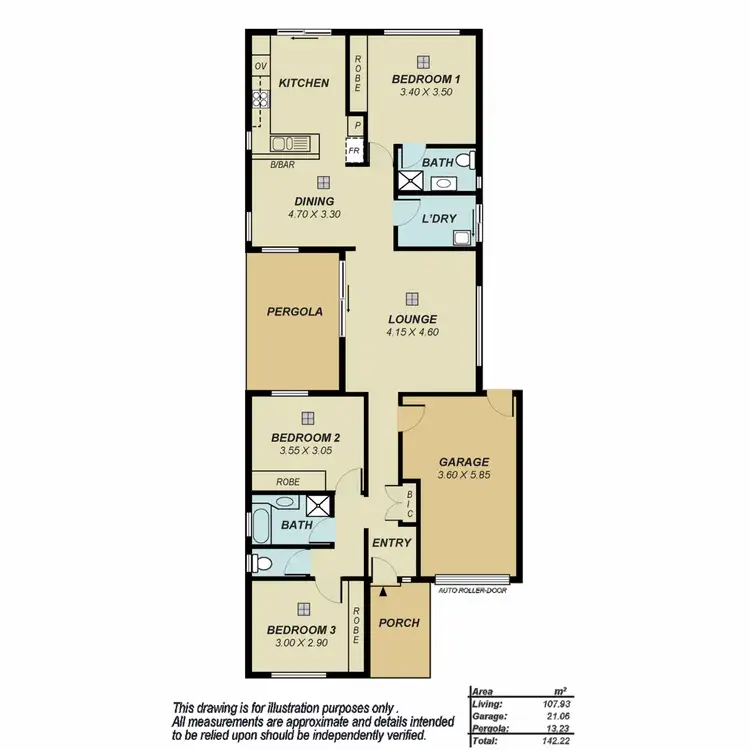 Floorplan of Homely villa listing, 39 Stillwell Court, Greenwith SA 5125