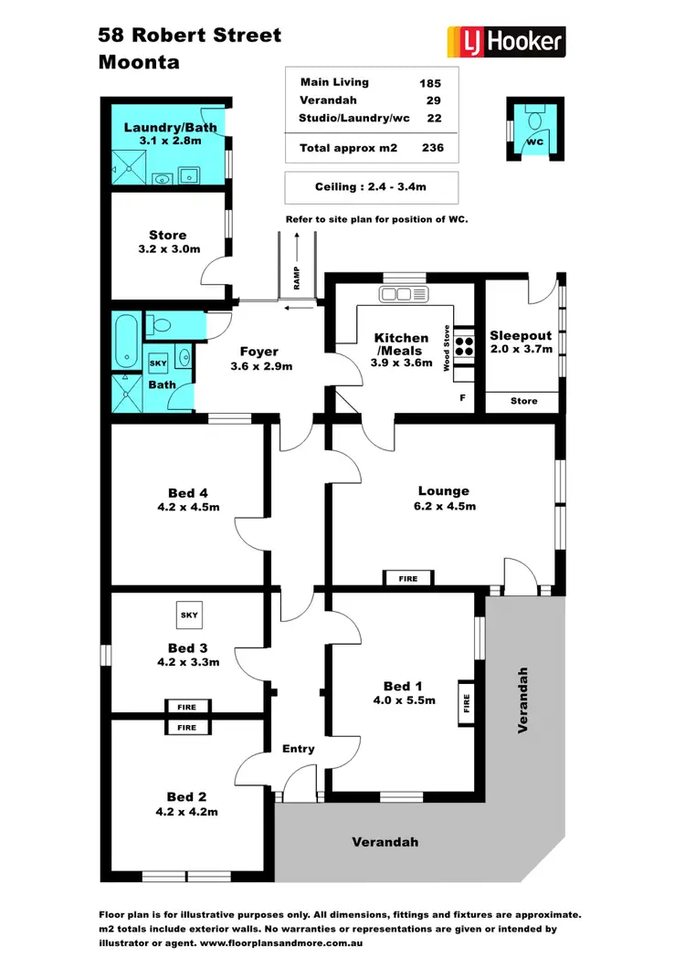 Floorplan of Homely house listing, 58 Robert Street, Moonta SA 5558