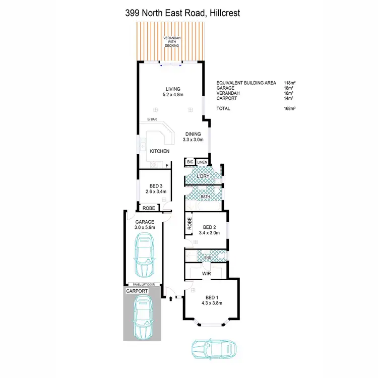 Floorplan of Homely house listing, 399A North East Road, Hillcrest SA 5086