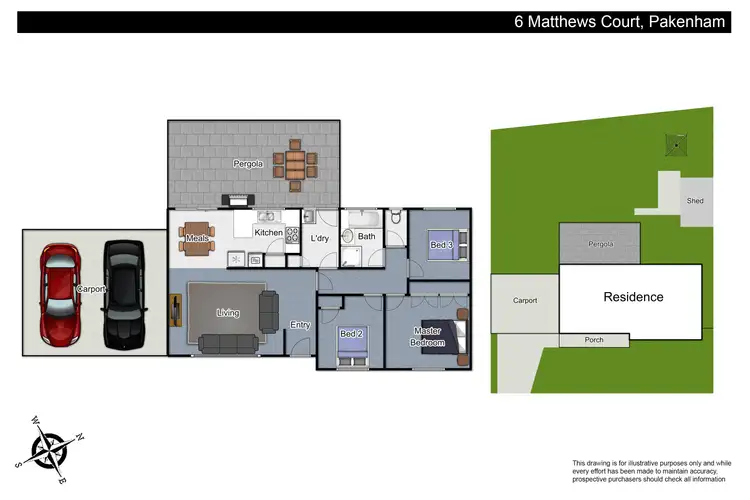 Floorplan of Homely house listing, 6 Matthews Court, Pakenham VIC 3810