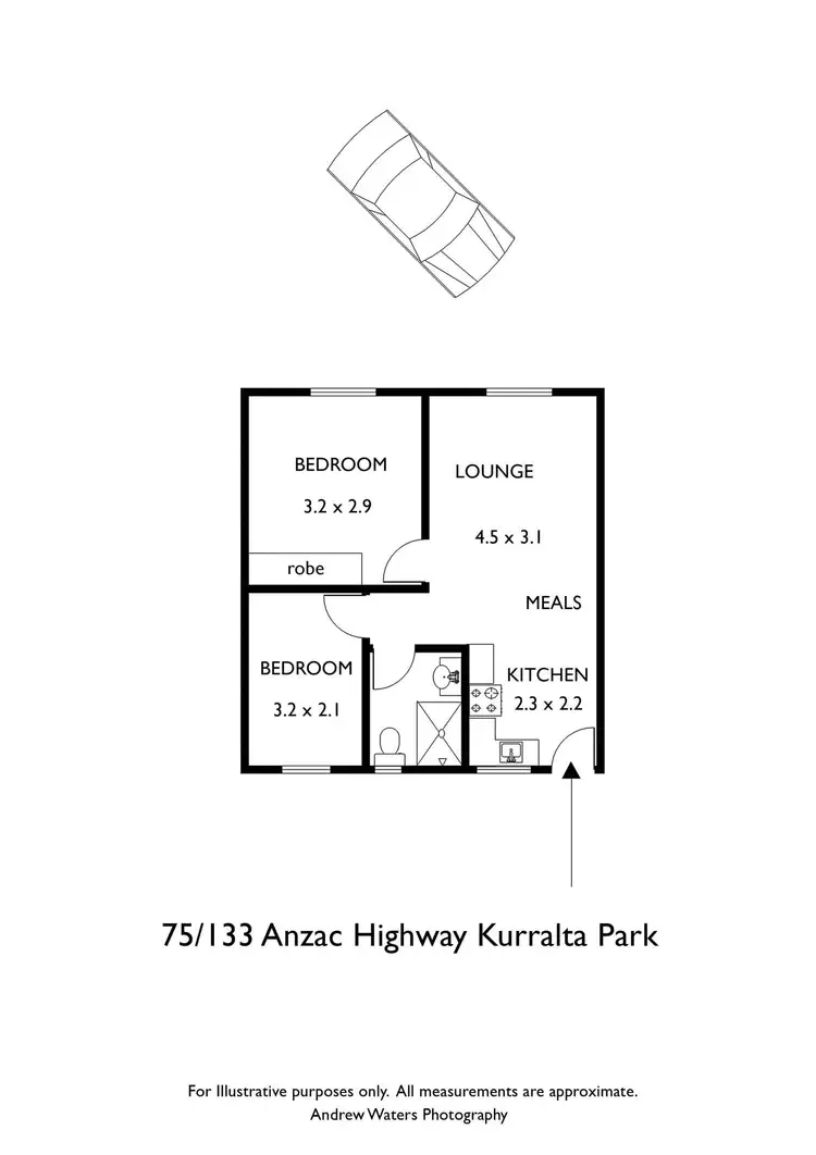 Floorplan of Homely unit listing, 75/133 Anzac Highway, Kurralta Park SA 5037