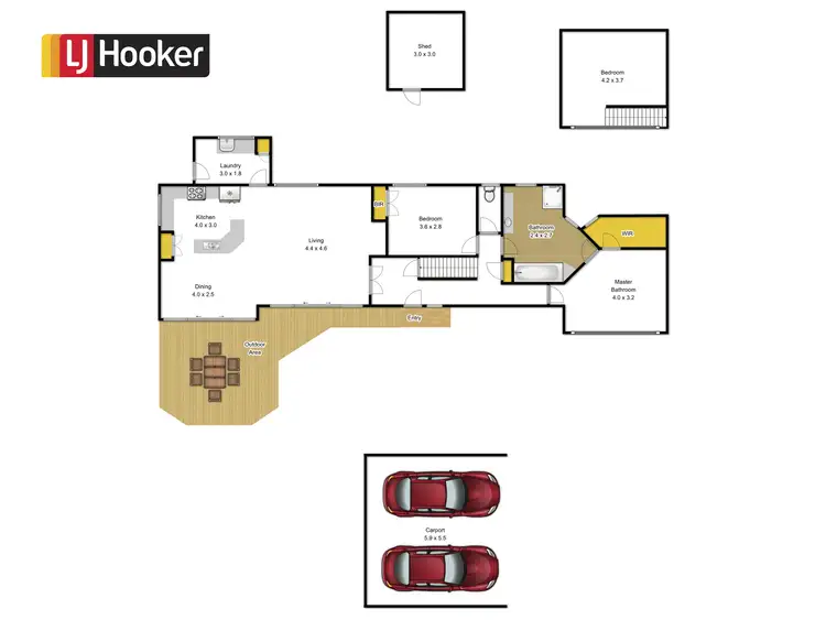 Floorplan of Homely house listing, 11 Poplar Avenue, Traralgon VIC 3844