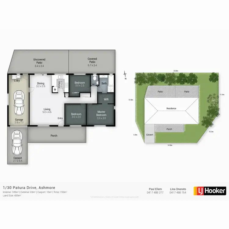 Floorplan of Homely villa listing, 1/30 Patura Drive, Ashmore QLD 4214