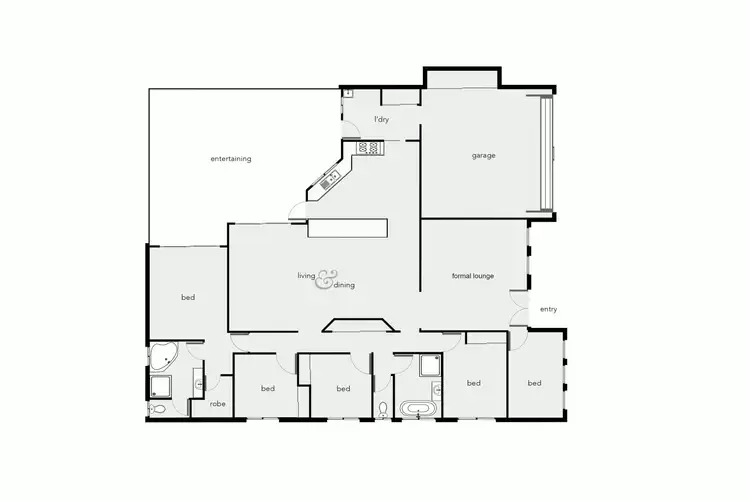 Floorplan of Homely house listing, 14 Lacewing Drive, Mount Sheridan QLD 4868