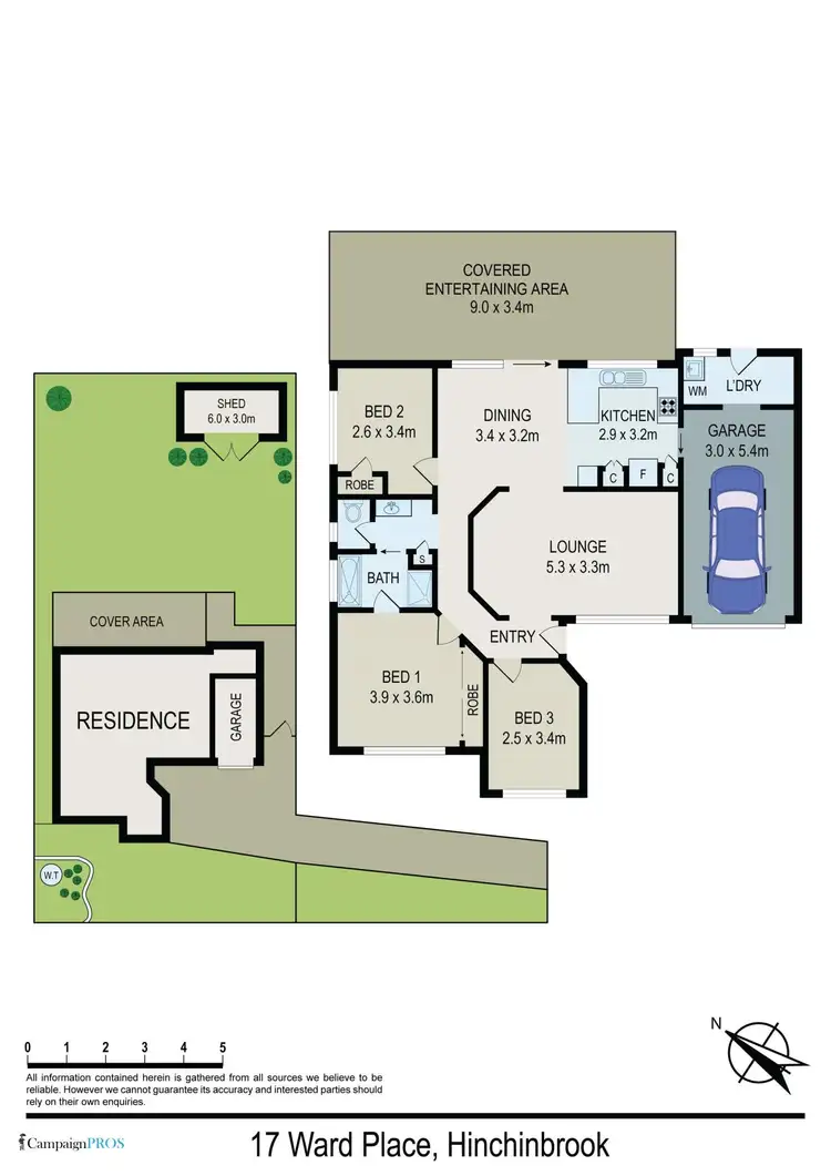 Floorplan of Homely house listing, 17 Ward Place, Hinchinbrook NSW 2168