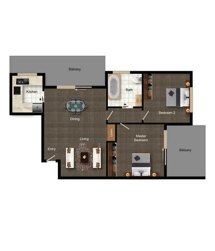 Floorplan of Homely apartment listing, 20/11 Crest Road, Queanbeyan NSW 2620