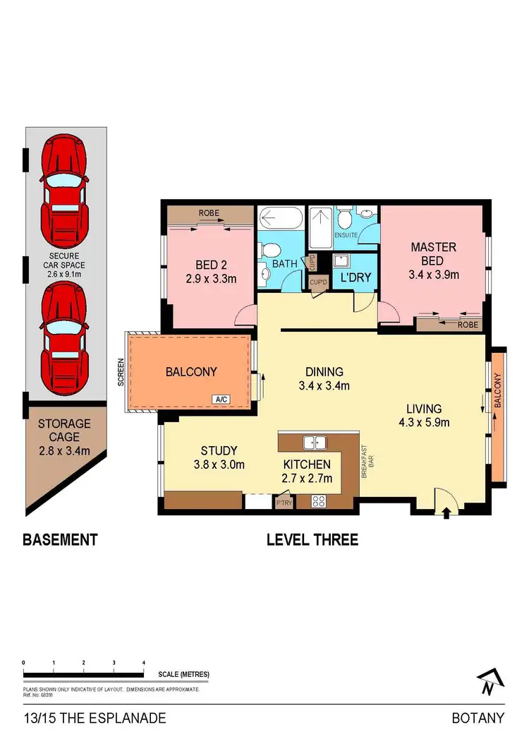 Floorplan of Homely apartment listing, 13/15-18 The Esplanade, Botany NSW 2019