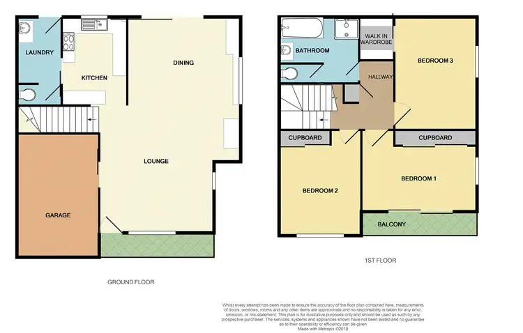 Floorplan of Homely townhouse listing, 1/15 Young Road, Broadmeadow NSW 2292