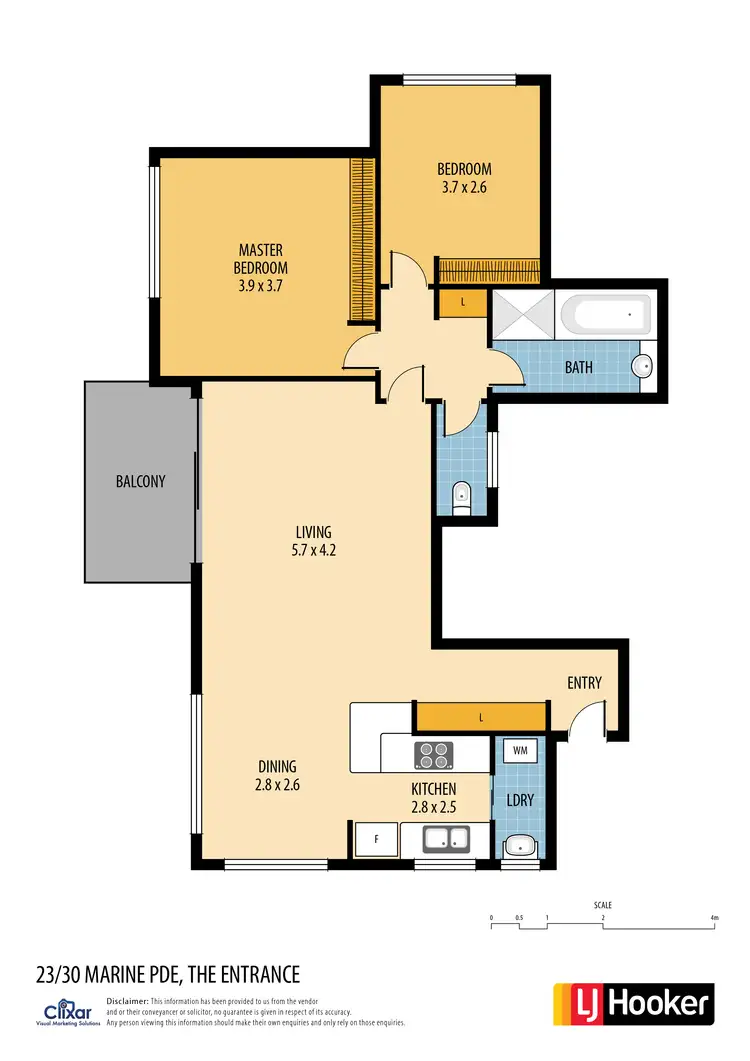 Floorplan of Homely apartment listing, 23/30 Marine Parade, The Entrance NSW 2261