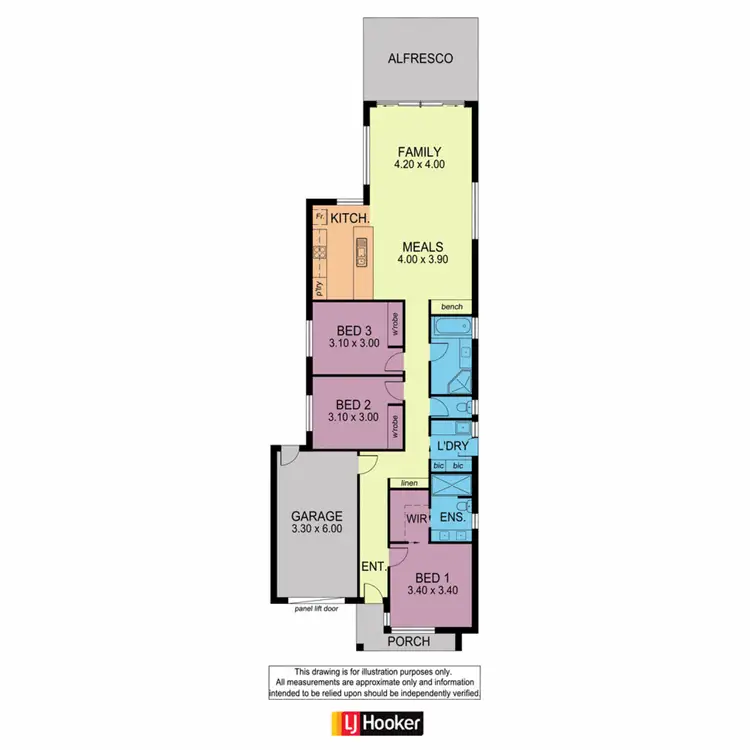 Floorplan of Homely house listing, 42 and 42A White Crescent, Seacombe Gardens SA 5047