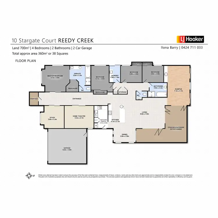 Floorplan of Homely house listing, 10 Stargate Court, Reedy Creek QLD 4227