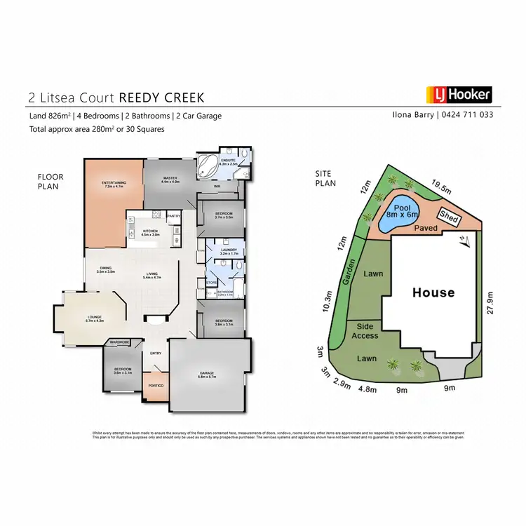 Floorplan of Homely house listing, 2 Litsea Court, Reedy Creek QLD 4227