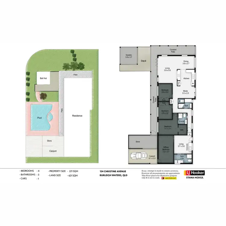 Floorplan of Homely house listing, 134 Christine Avenue, Burleigh Waters QLD 4220