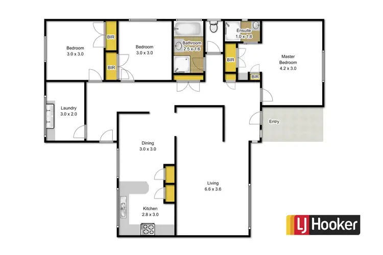 Floorplan of Homely house listing, 91 Bank Street, Traralgon VIC 3844