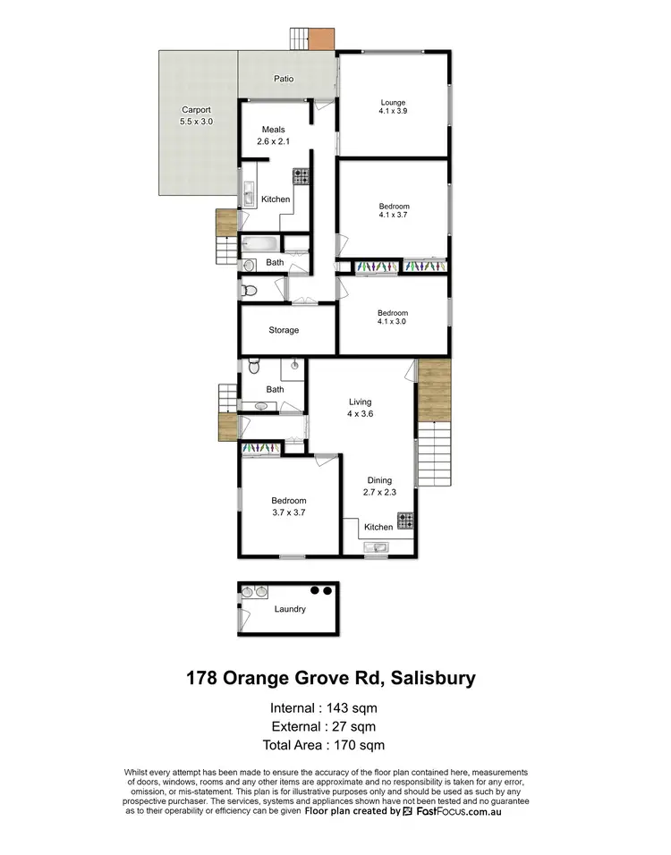 Floorplan of Homely house listing, 178 Orange Grove Road, Salisbury QLD 4107
