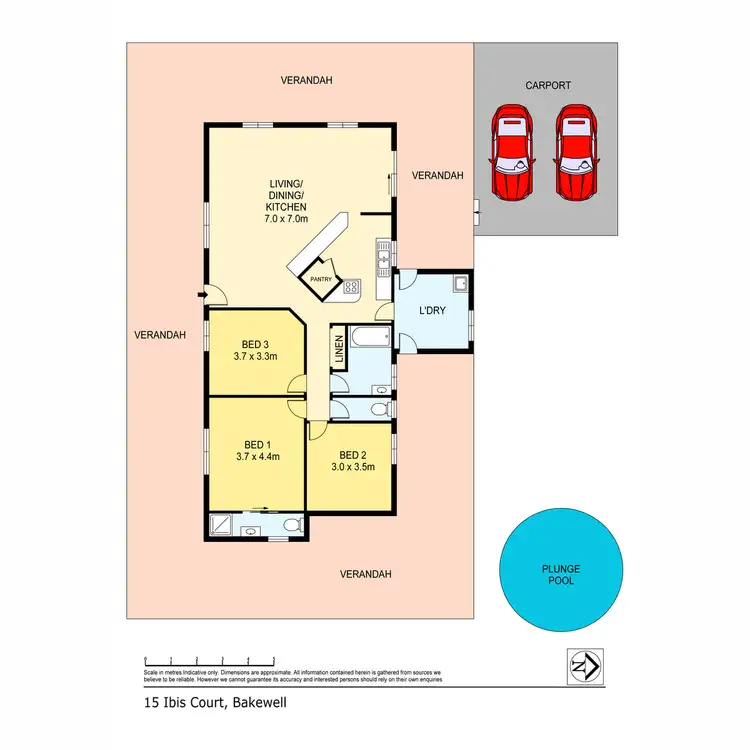 Floorplan of Homely house listing, 15 Ibis Court, Bakewell NT 832