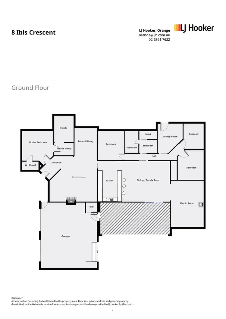 Floorplan of Homely house listing, 8 Ibis Crescent, Orange NSW 2800