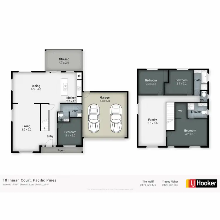 Floorplan of Homely house listing, 18 Inman Court, Pacific Pines QLD 4211
