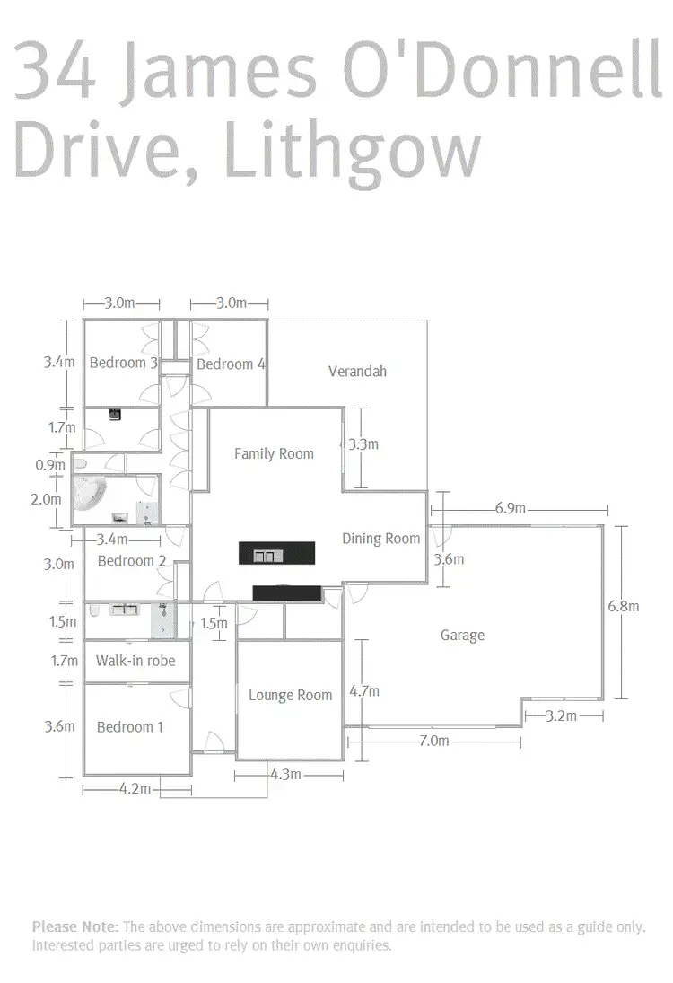 Floorplan of Homely house listing, 34 James O' Donnell Drive, Lithgow NSW 2790