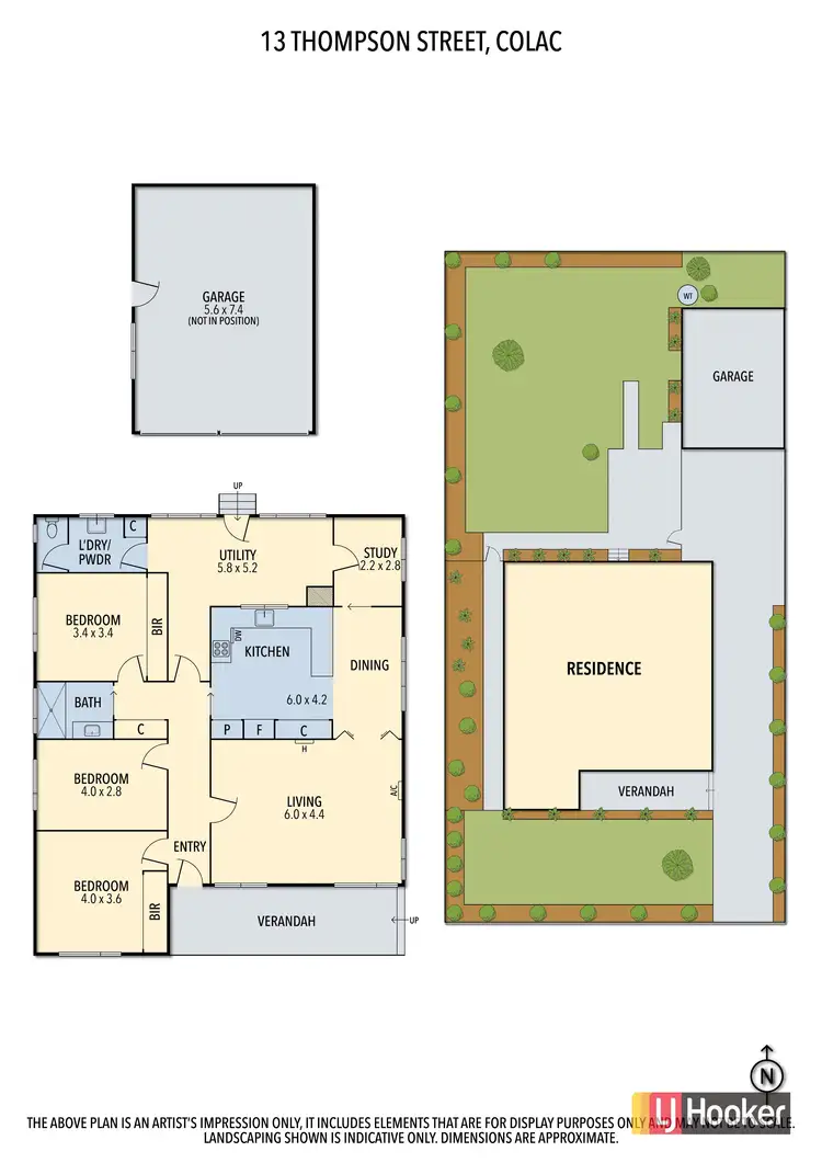 Floorplan of Homely house listing, 13 Thompson Street, Colac VIC 3250