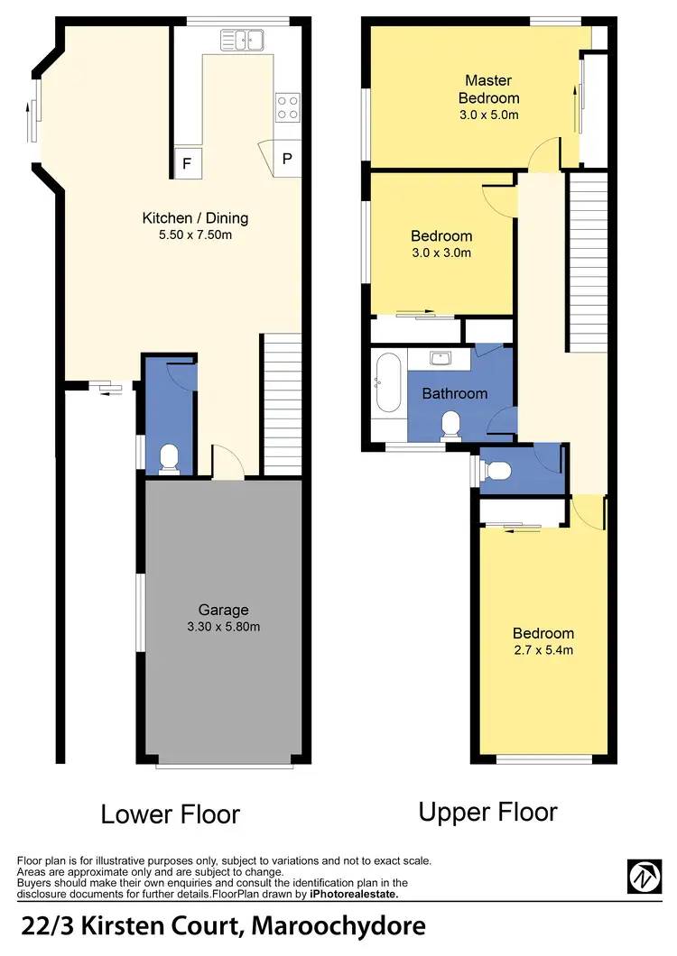 Floorplan of Homely townhouse listing, Unit 22/3 Kirsten Court, Maroochydore QLD 4558